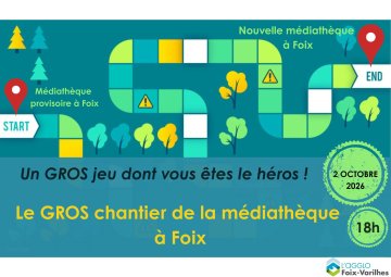 Le GROS chantier de la médiathèque à Foix