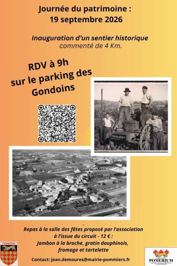 Inauguration d'un sentier historique avec visite guidée