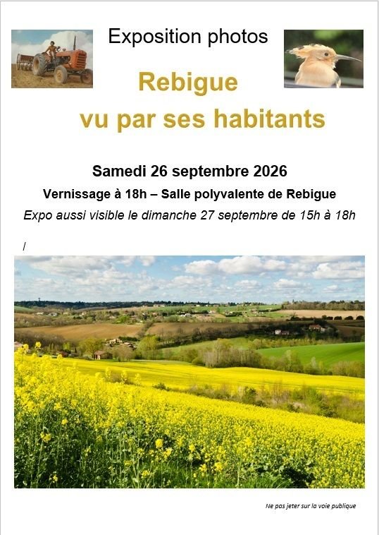 Exposition photos : Rebigue vu par ses habitants