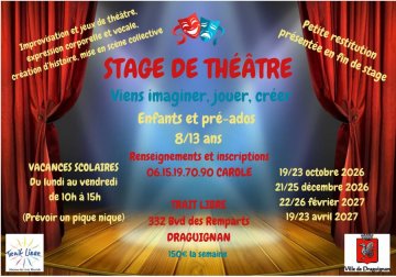 Trait libre - Stage de théâtre