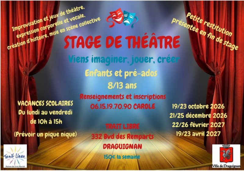 Trait libre - Stage de théâtre