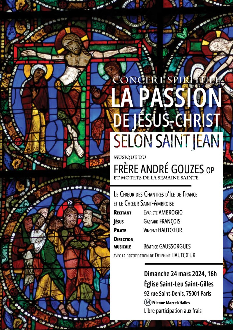Concert “Passion selon saint Jean de Gouzes”