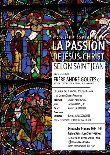 Concert “Passion selon saint Jean de Gouzes”