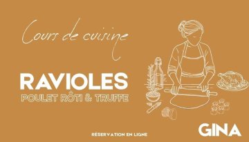 Cours de cuisine - Atelier ravioles : Fagotone au poulet rôti et truffe
