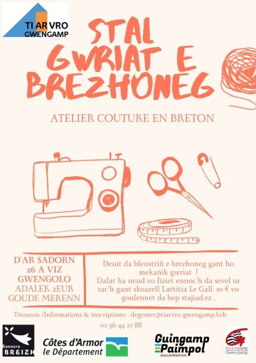 Atelier couture en breton