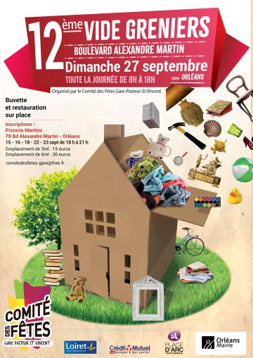 12e vide-greniers du comité des fêtes Gare - Pasteur - Saint-Vincent