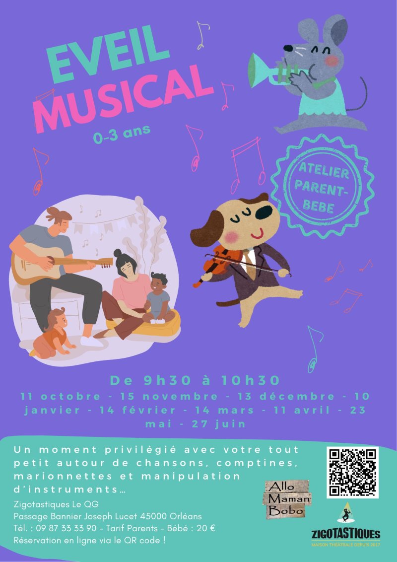 Atelier Parents Bébé - Eveil musical