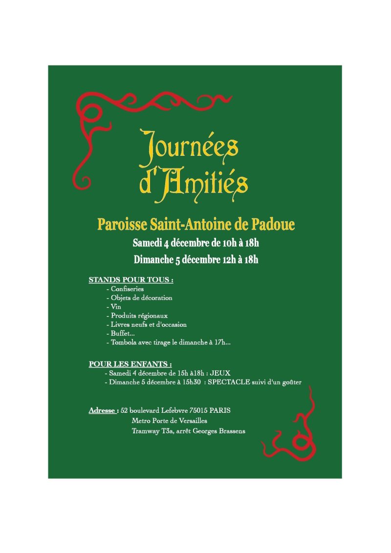 Journées d'Amitiés