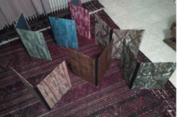 Atelier reliure : confection d'un carton à dessin