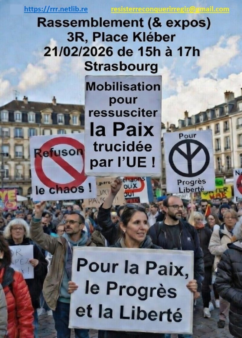 Mobilisation pour ressusciter la Paix trucidée par l’UE !