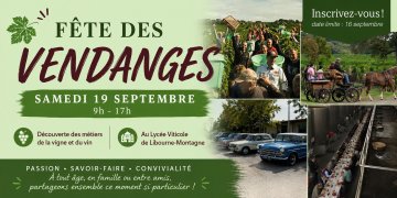 Fête des vendanges du Lycée viticole de Libourne Montaigne