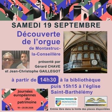 Découverte de l'orgue de l'église Saint-Barthélémy