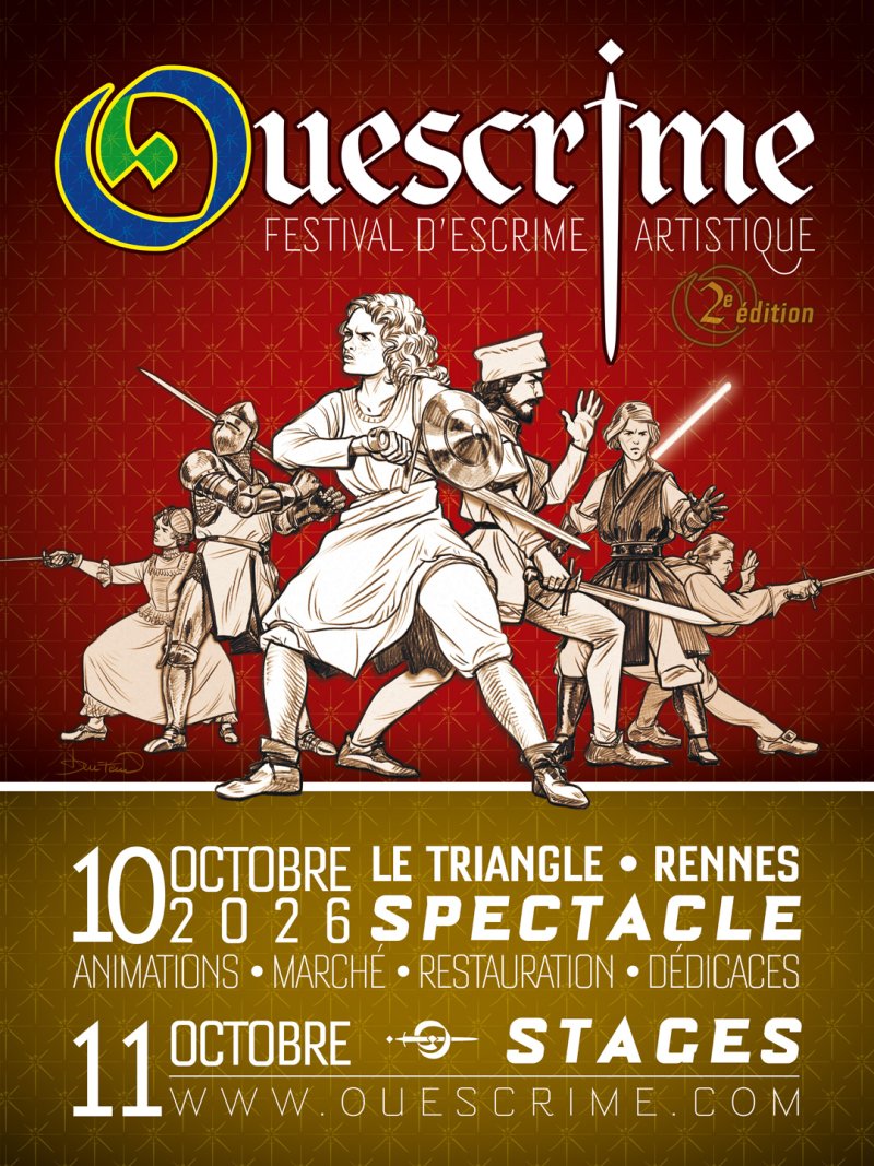 Ouescrime : festival d'escrime artistique - 2e édition - 10 & 11 octobre 2026