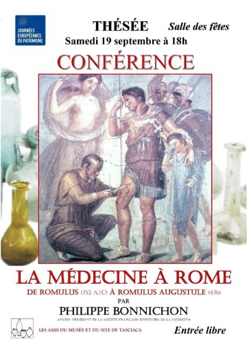Conférence "La médecine à Rome de Romulus à Romulus Augustule"