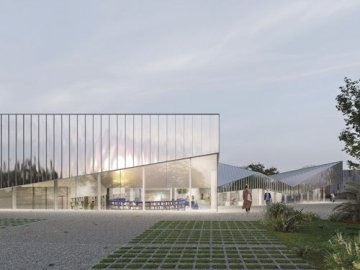 Visite commentée de la future médiathèque Jean-Michel Barate