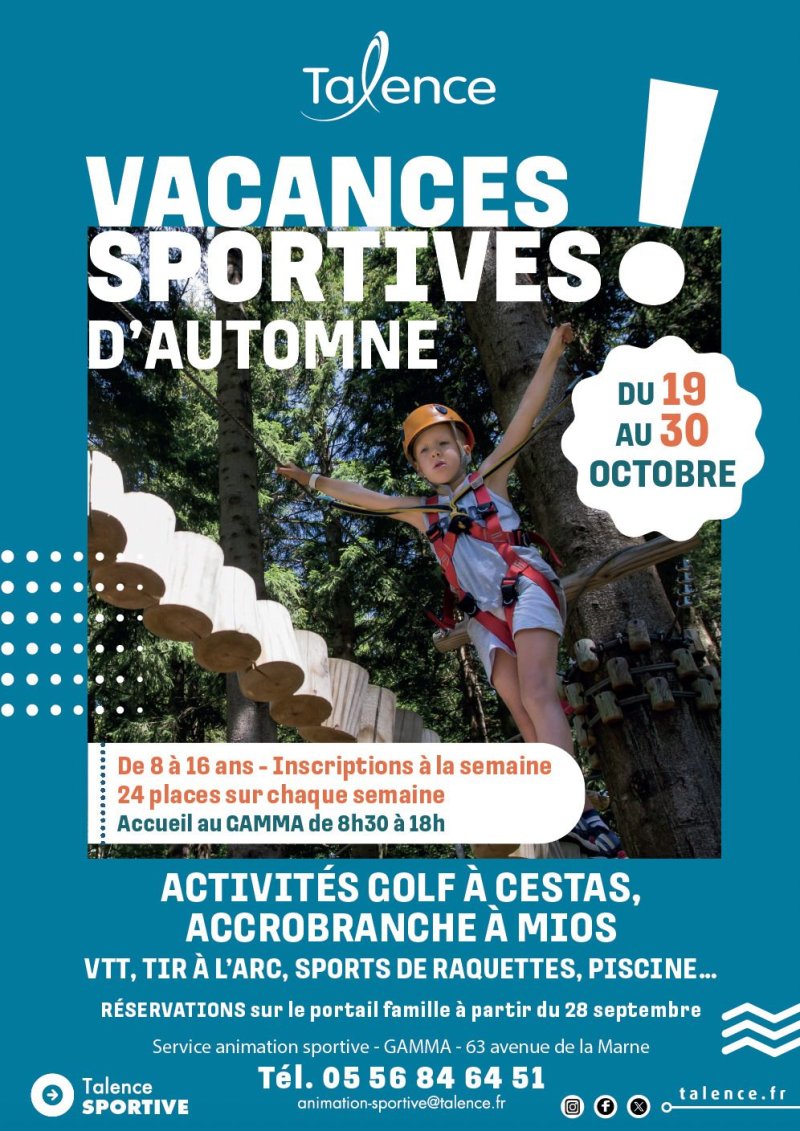 Vacances sportives d'automne