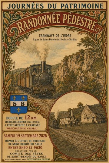 Randonnée pédestre à Saint-Benoît du Sault le 19 septembre