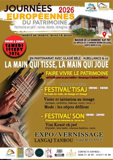 JOURNÉES EUROPÉENNES DU PATRIMOINE AVEC KAYNOU "La main qui tisse, la main qui joue"