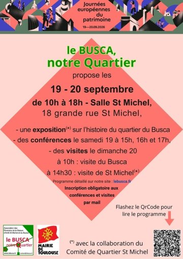 Exposition sur le Busca, quartier du Faubourg St Michel