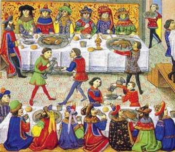 Fête médiévale et repas d'époque