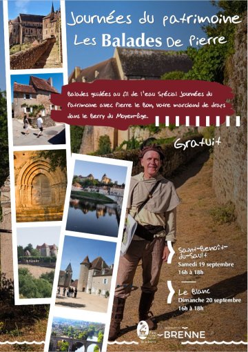 Visite guidée de la ville haute du Blanc le 20 septembre