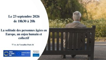 La solitude des personnes âgées en Europe : un enjeu humain et collectif - Maison de l'Europe de Paris