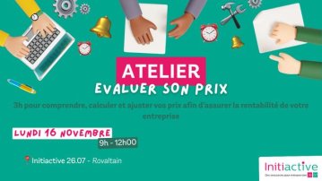 Atelier Entrepreneur : Evaluer son prix