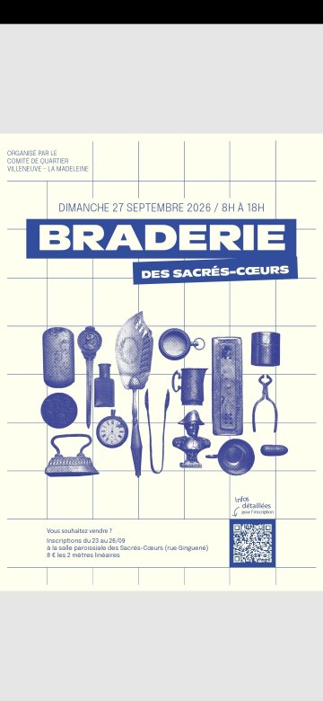 Braderie Sacrés Coeurs 2026