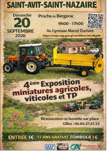 Exposition de miniatures agricoles, viticoles et travaux publics (4ème édition)