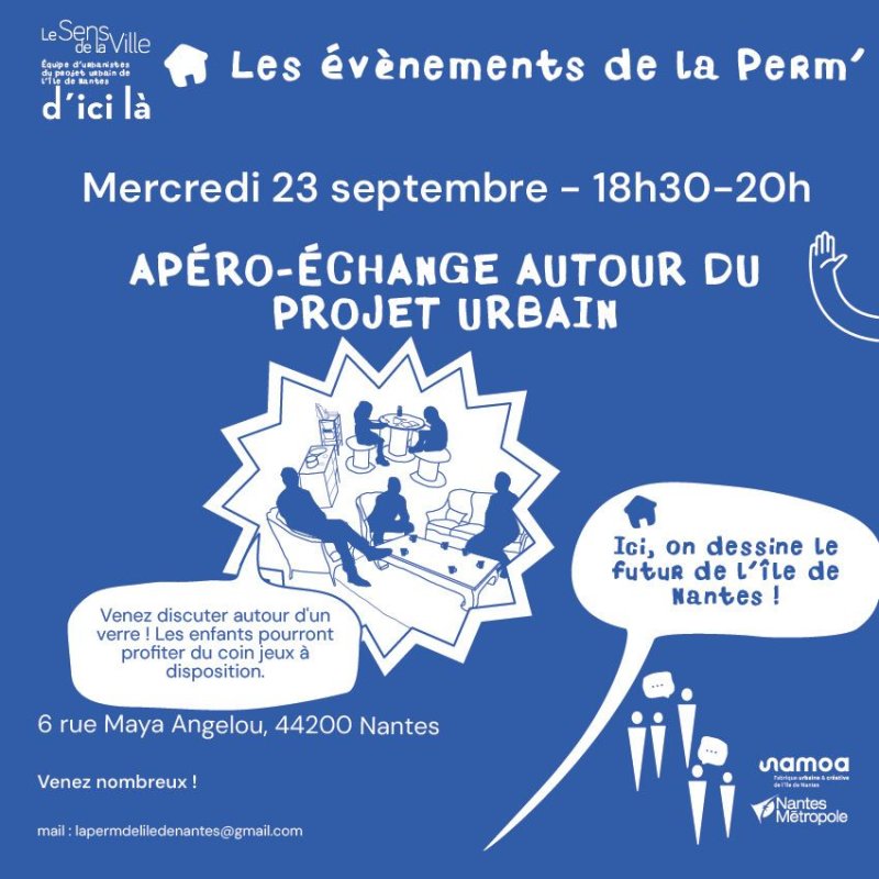 Apéro-discussion : prenez part au projet !