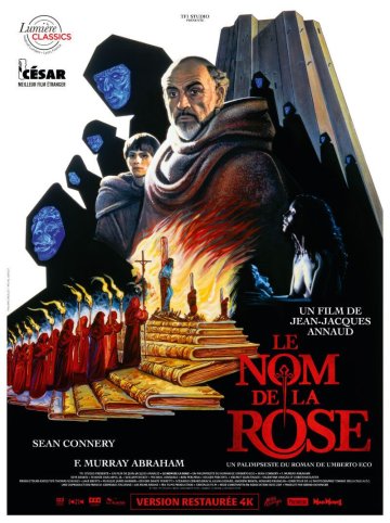 Le Nom de la Rose
Film de Jean-Jacques Annaud (1986, 2h12).