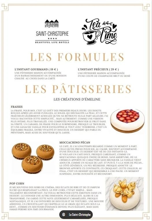Tea Time à la Table du Saint-Christophe