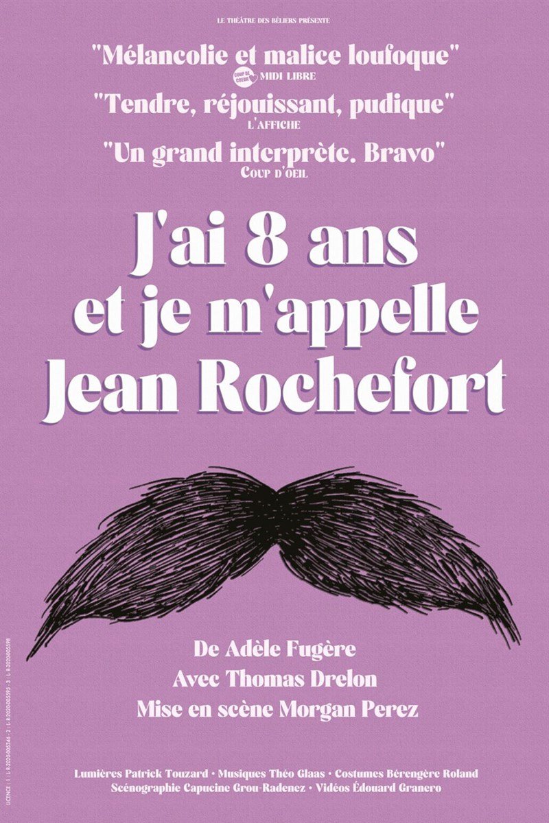 J'ai 8 ans et je m'appelle Jean Rochefort