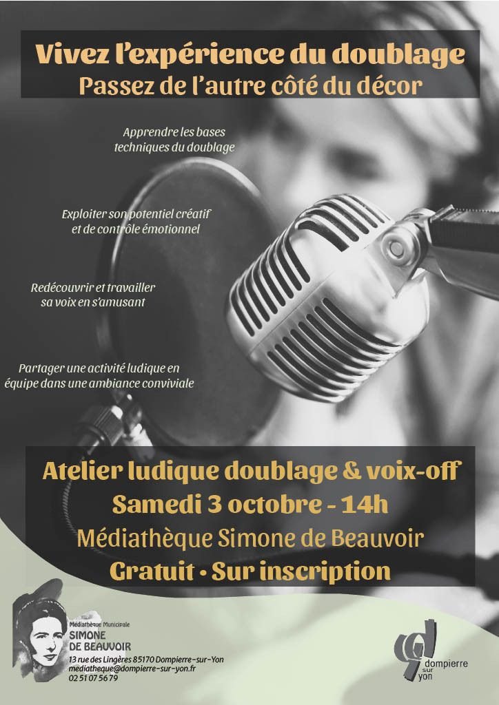 Atelier doublage et voix off