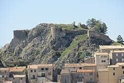 Présentation des vestiges du château d'Ascros