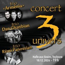 3 Trios - 3 Univers - classique, musique du monde, jazz