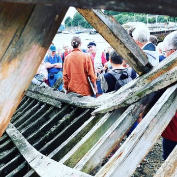 Balade-Patrimoine au cimetière de bateaux de Quelmer à Saint-Malo