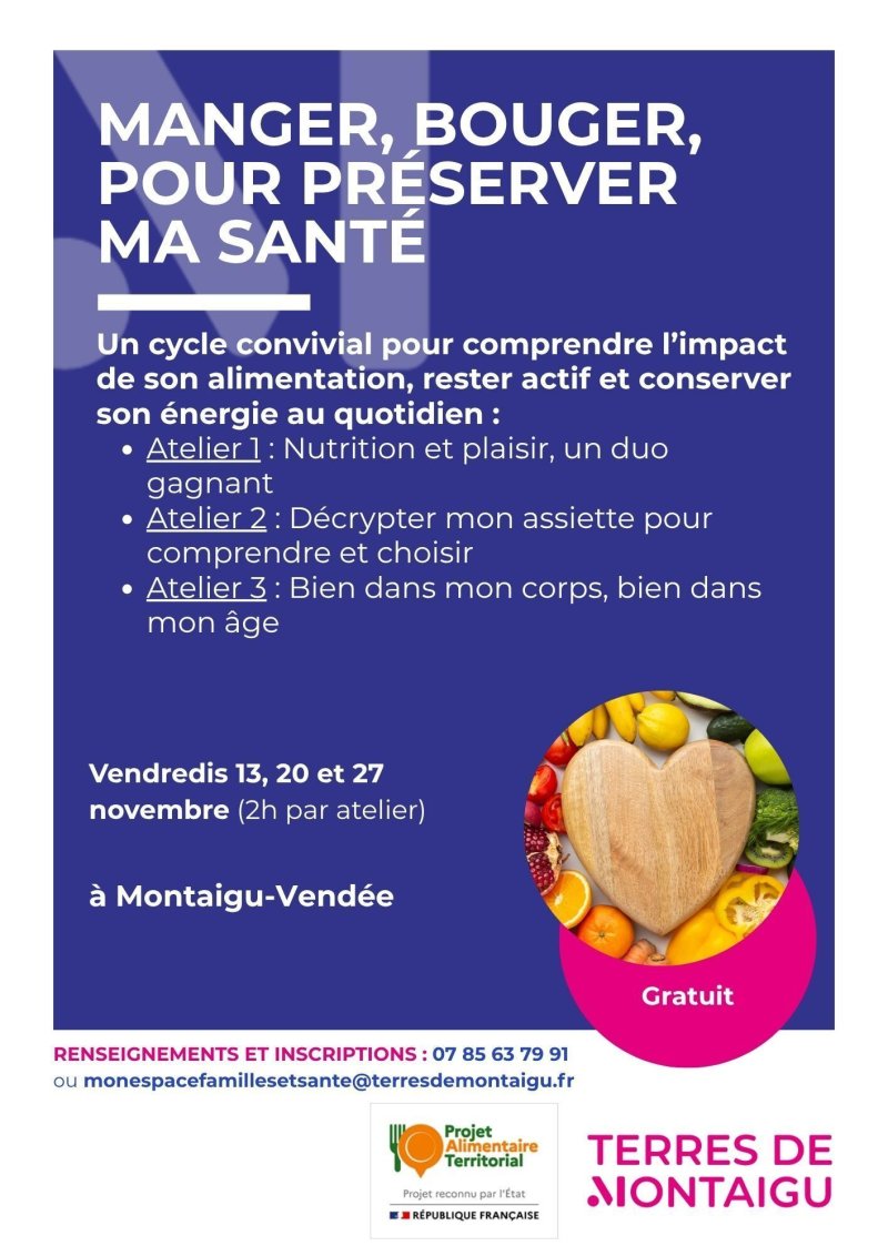 Manger, bouger pour préserver ma santé