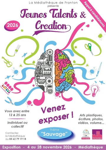 Venez exposer à la Médiathèque - Jeunes Talents & Création