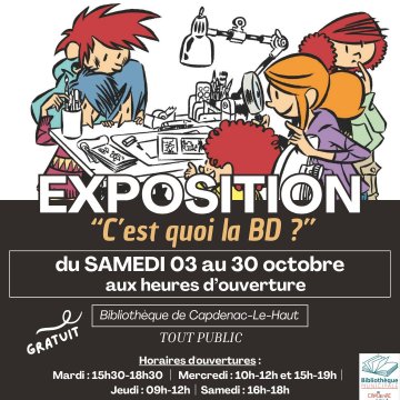 Exposition : « C'EST QUOI LA BD ? »