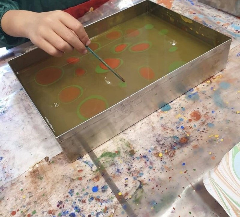 Atelier de fabrication de papier Ebru