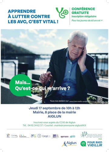 Les accidents vasculaires cérébraux (AVC), les prévenir, c’est vital !