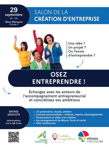Salon de la création d'entreprise de Nîmes Métropole