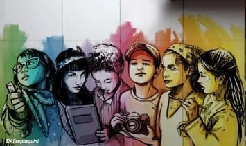 10 ans de la médiathèque Erik Orsenna - Inauguration de la fresque