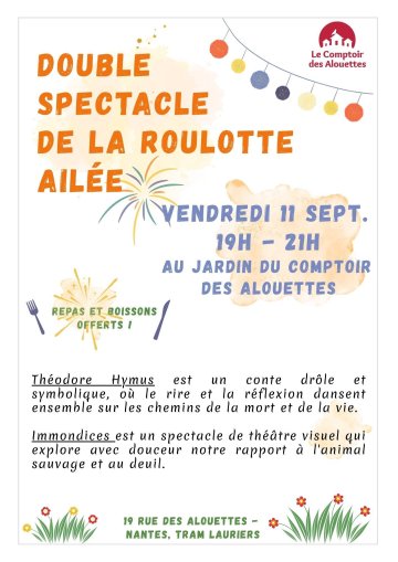 Double spectacle au jardin !