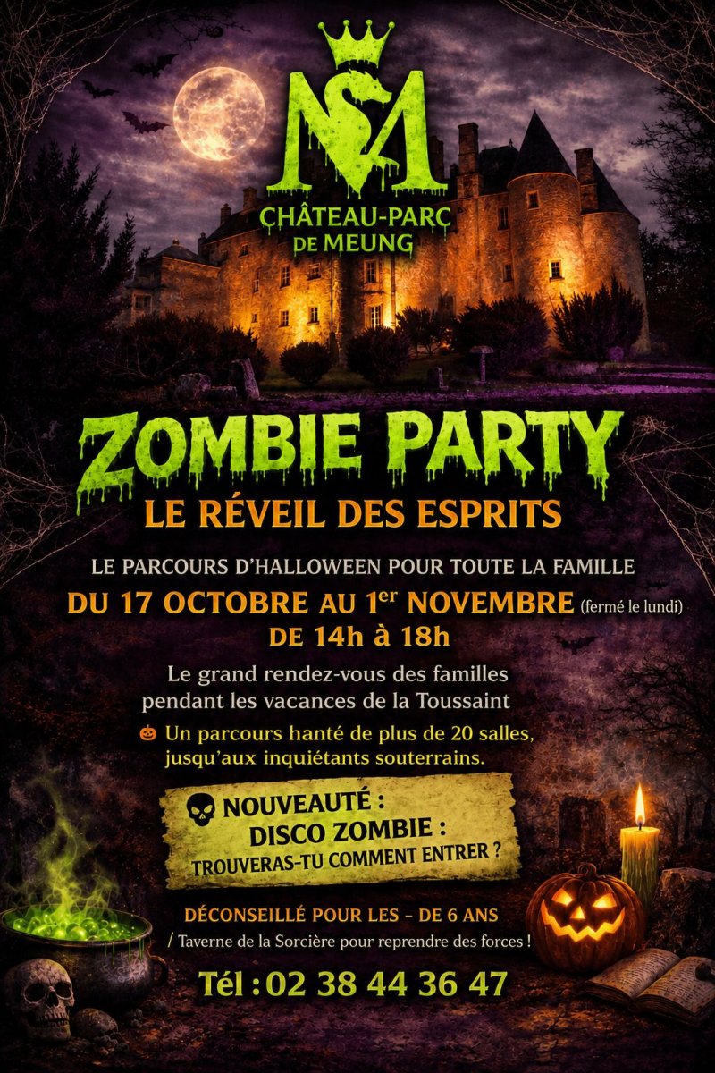 Halloween au Château de Meung : la Zombie Party !