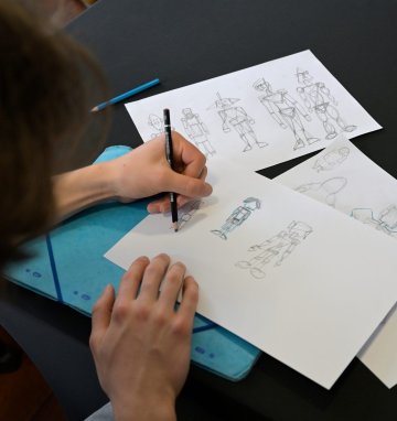 L’œuvre se croque : un visage