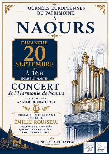 Concert Orgue et Harmonie à l'Eglise de Naours