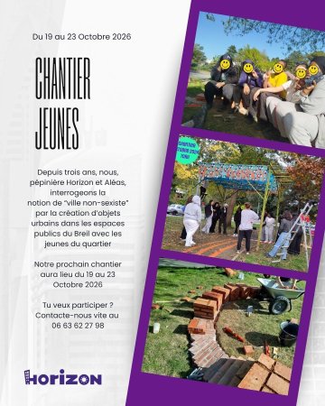 Chantier Jeunes en mixité choisie.