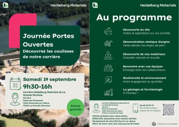 Stand par les archéologues de l'Inrap aux portes ouvertes de la carrière de la Grande Paroisse